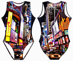 Women Waterpolo Swimsuit Waterfly City 42