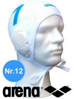 Arena waterpolo cap (size m/l) wit nummer 12